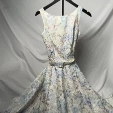 Jessica McClintock Vintage Bridal Floral Dress Size 3/4
