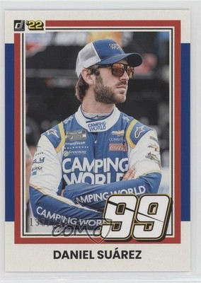 2022 Panini Donruss NASCAR Retro 1981 Navy Blue 138/199 Daniel Suarez #128 0s5