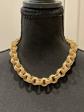 Signed Givenchy Triple Rope Chain Chunky Necklace 18.5"