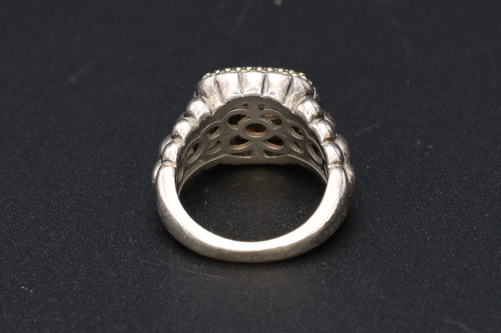 Caviar Lux Square Diamond Statement Ring Size 5, … - image 4