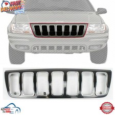 New Front Black Grille Assembly For 2001 2002 2003 Jeep Grand Cherokee Ch1200265