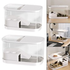 Turtle Tank Turtle Terrarium Accessories Hideout Box Bottom Drainage Terrapin
