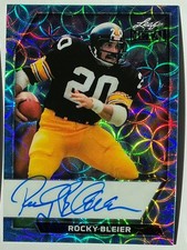 2026 Leaf Metal Rocky Bleier Auto Autograph Scope Blue On Card #d 4/5