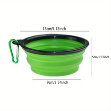 Portable Travel Collapsible Foldable Pet Dog Bowl for Food Water Bowls Di