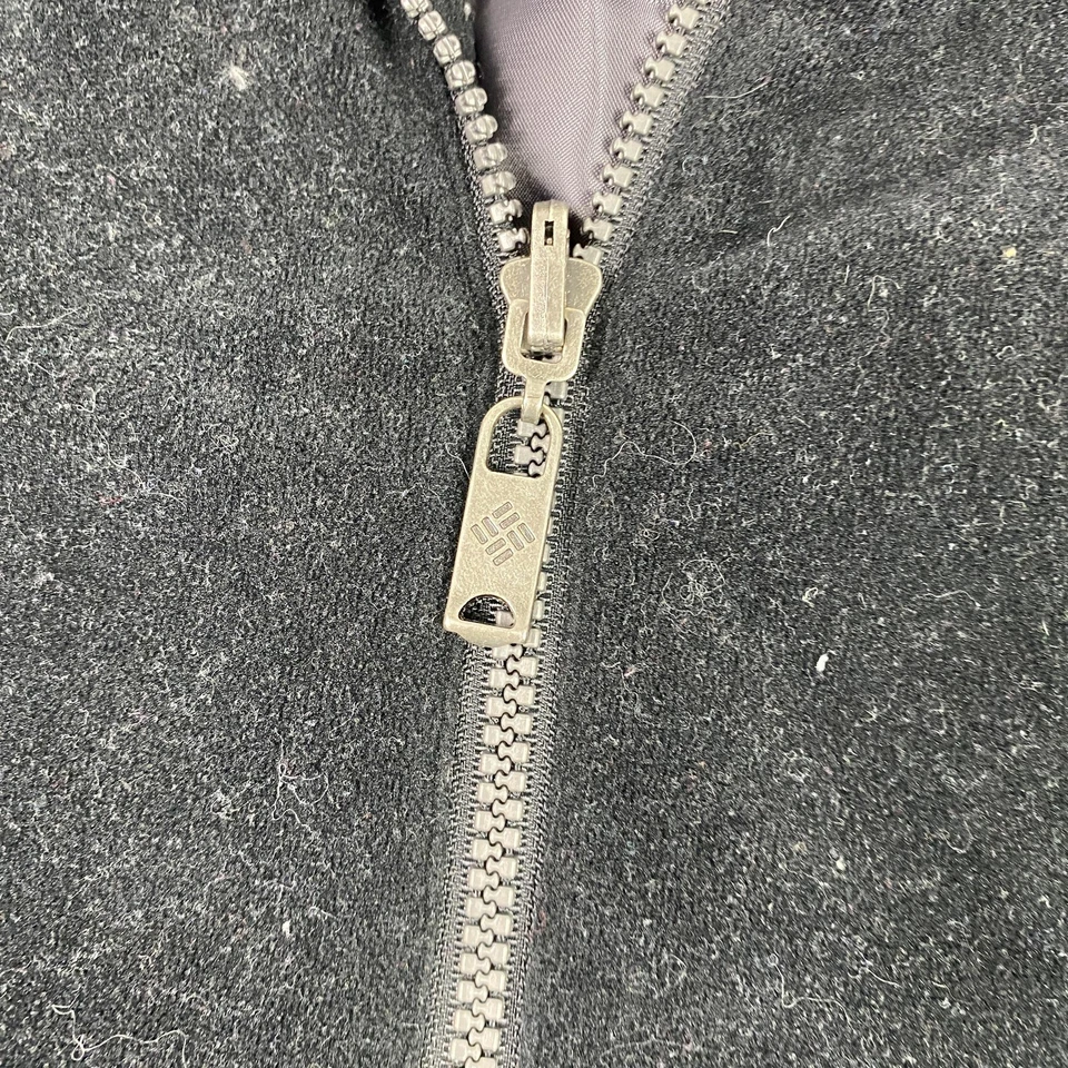 Columbia Jacket Mens Large Black Full Zip Wool Blend Lined Classic Outdoor Coat - Image 2 of 4