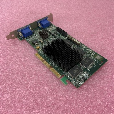 Matrox 906-1 MGI G4+MDHA32G Dual VGA AGP 16MB SGRAM Graphics Card