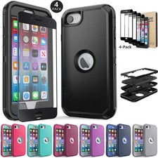 For Apple iPhone SE 2022 / SE 2020 Heavy Duty Case Cover Screen Protector