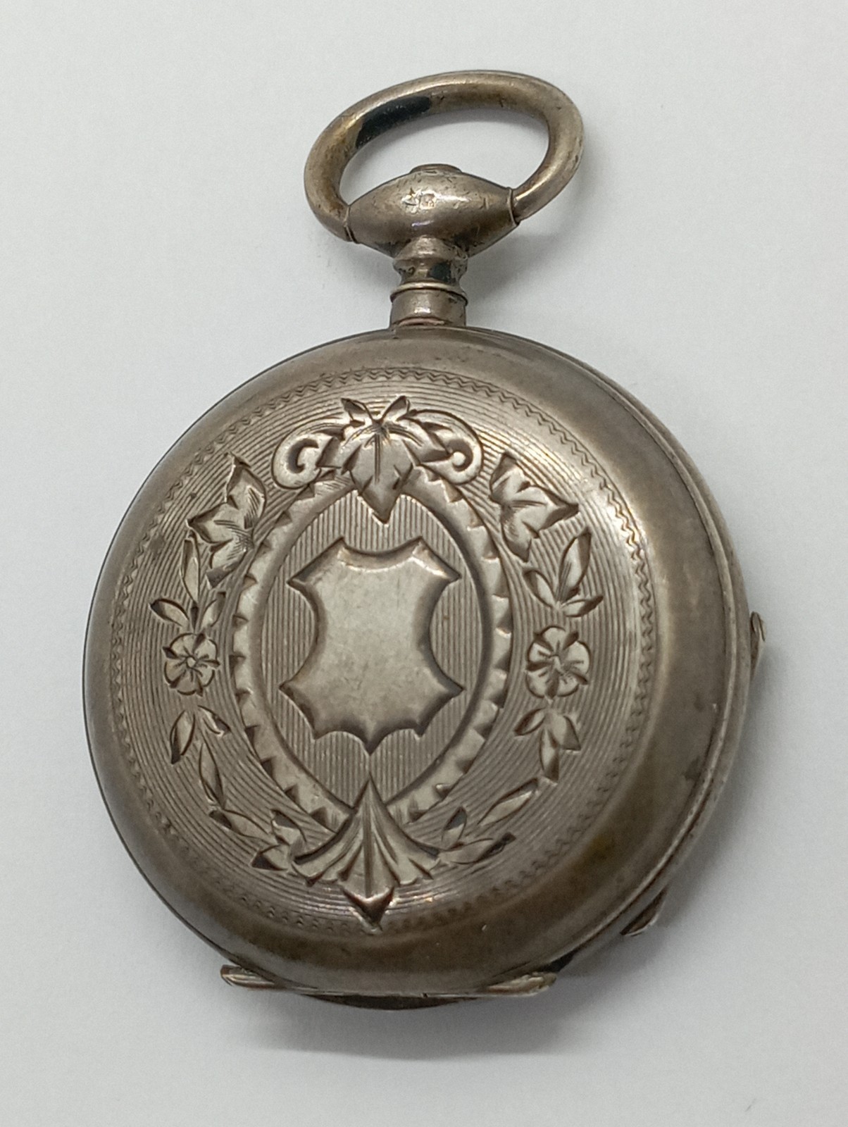 Antique Small KEY WIND SOLID SILVER POCKET WATCH … - image 9