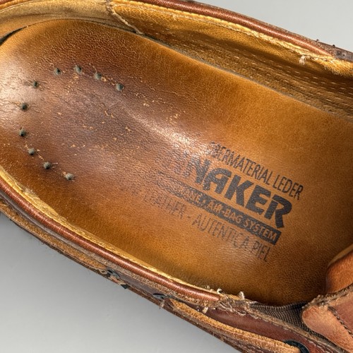 Mephisto Laceless Air Relax Spinnaker Slip On Boat Shoe- Brown Leather Us 10 - Picture 21 of 24