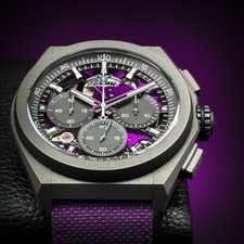 Zenith Defy El Primero 21 Ultraviolet 44MM Skeleton Ref 97.9001.9004/80.R922 2