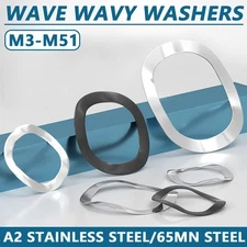 WAVE WAVY SPRING CRINKLE WASHERS METRIC M1.6-M20 A2 STAINLESS STEEL/65MN STEEL