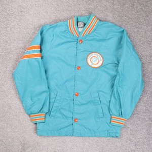 Vintage 70s/80s Sears Boys Size 10 Miami Dolphins Football Jacket