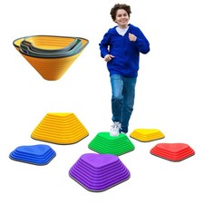 Toddler Stepping Stones for Kids 6 PCS with Non-Slip Bottom for Indoor and Ou...