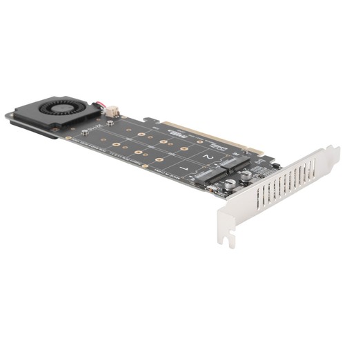 Carte adaptateur PCIeX16 vers M.2 M-Key NVMEx4SSD adaptateur d'extension de baie Spli8367 - Photo 5/10