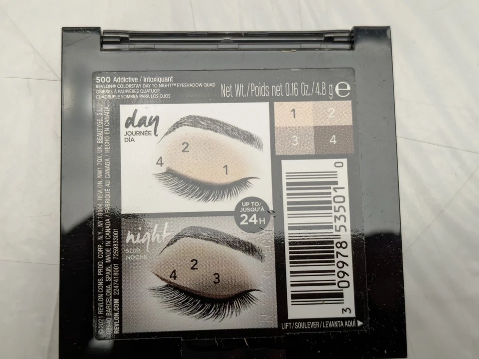 Pack of 2 Revlon ColorStay 16 Hour Eyeshadow Quad, 500 Addictive Shadow Palette - Image 4 of 4