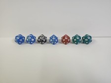 Magic The Gathering D20 Die Spin Down Dice -M14, M13 & M11 (Lot Of 7)  