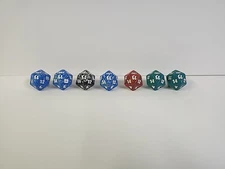 Magic The Gathering D20 Die Spin Down Dice -M14, M13 & M11 (Lot Of 7)  