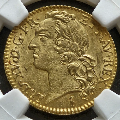 Monnaie - France - Louis XV - Louis d'or au bandeau - 1746 W - Lille - NGC MS61