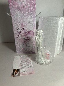 Language Of Love By Gina Freehill For Roman Bride & Groom Wedding Cake Topper