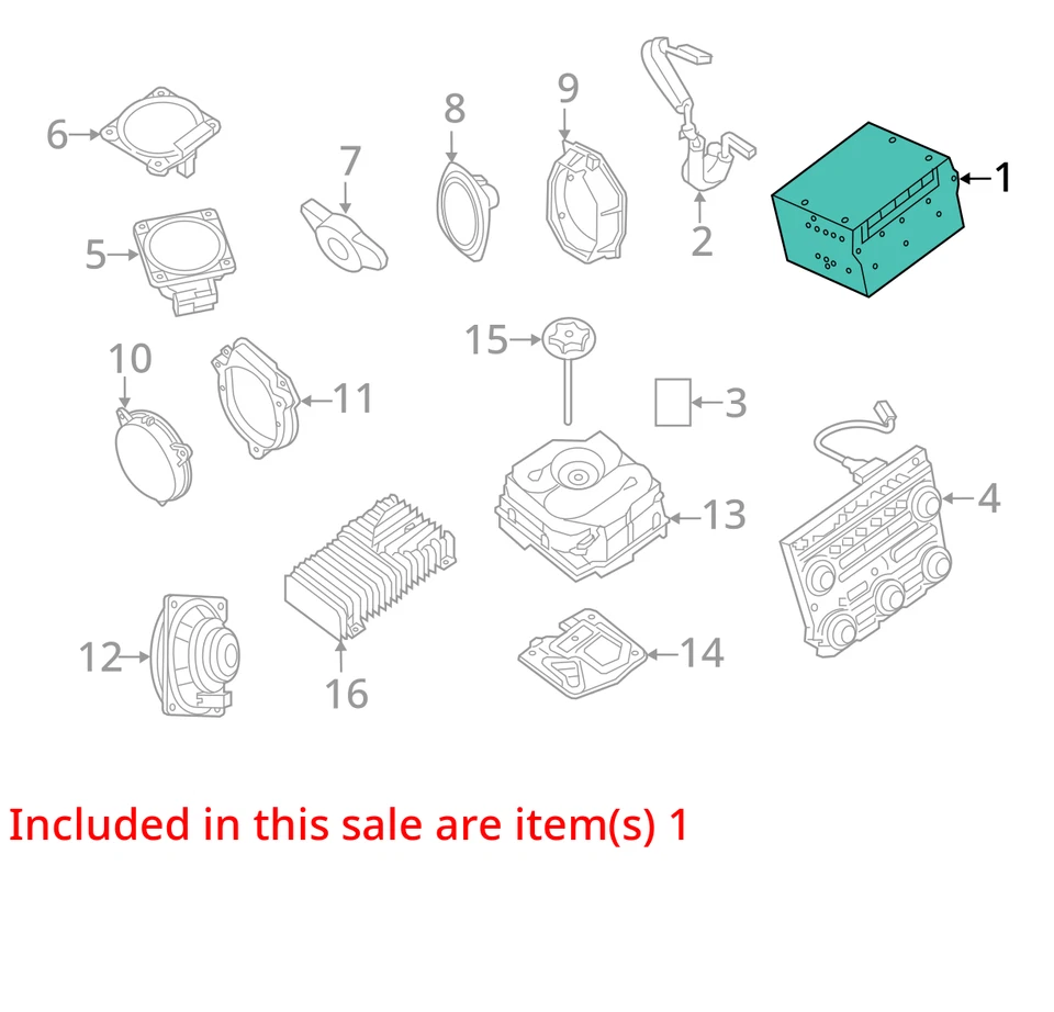 Receptor de rádio QBPD3 2017-2020 Nissan Pathfinder Am Fm CD player - Imagem 3 de 4