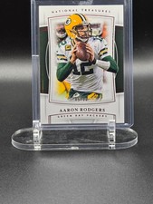 2019 National Treasures Aaron Rodgers /12 Green Bay Packers Jersey Number SSP 