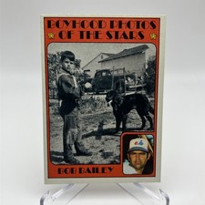 1972 Topps bob Bailey boyhood photos of the stars 493 Montreal expos EX