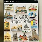 European Landmark Souvenir Fridge Magnet Spain Italy Netherlands Travel