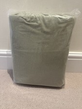 Brand New Linen Blend Duvet Cover Super King Set With Pillow Cases Sage Green