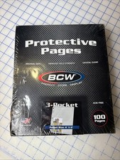 1 pack of 100 BCW 4 " x 6 " Photo or Postcard 3-Pocket Pro Binder Pages