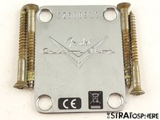 Fender USA CS Custom Shop Journeyman 59 Relic NECK PLATE, Chrome, Strat.