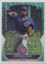 2023 Bowman Chrome Prospects Aqua Shimmer Refractor 59/125 Jefferson Rojas 1k9t