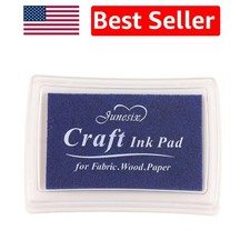 Dark Blue Craft Ink Pad - Easy Clean, Non-Toxic for Kid-Friendly Finger Painting