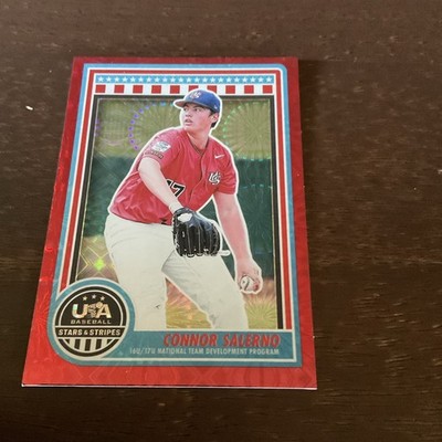 2025 Panini NTDP Playet Connor Salerno Red Fireworks Numbered Card