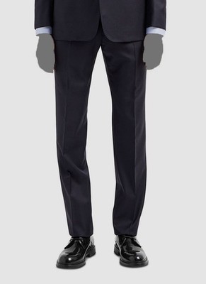 Emporio Armani Men's Blue Essential G Line Regular-Fit Suit Pants Size 38W