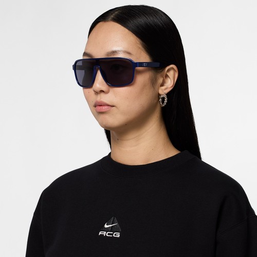 LUNETTES DE SOLEIL NEUVES NIKE VINTAGE FLYER IB3680X 492 BLEU VIDE/BLEU AUTHENTIQUES 64 MM - Photo 5/5