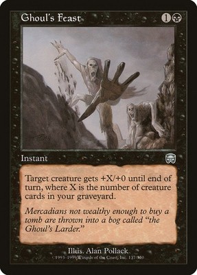 MTG Magic the Gathering Ghoul's Feast (137/350) Mercadian Masques MP