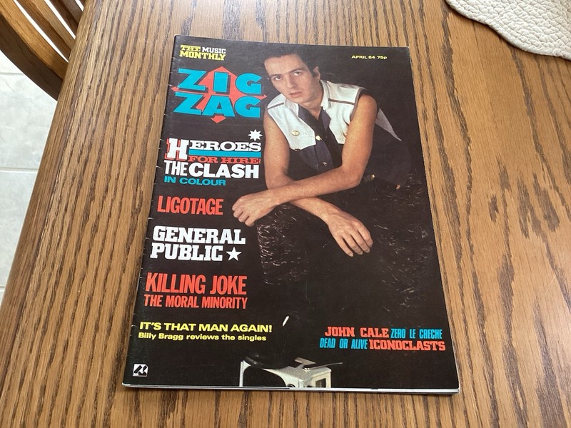 ZigZag Magazine 1984 The Clash Rock Punk Alternative
