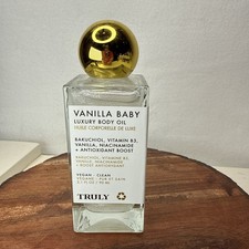 Truly Vanilla Baby Luxury Body Oil Hydrating Shimmering Finish with Vitamin B3