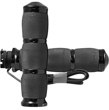 Avon Grips Black Heated Air Cushion Grips for Indian | IN-S-AIR-90-A-H