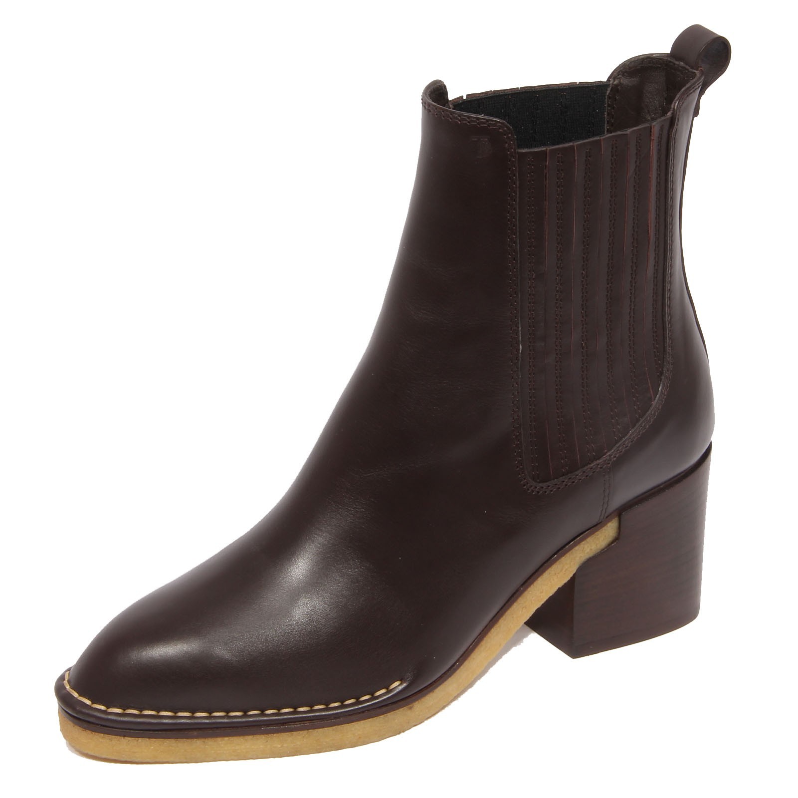 G2788 женские ботильоны tronchetto donna TODS из коричневой кожи 92290₽