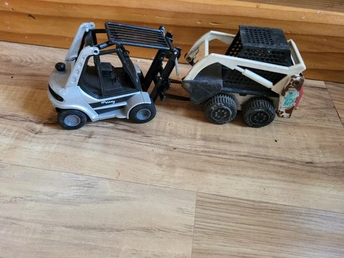 Lot Of 2 Vintage Welly & Tonka Bobcat Skid Loaders