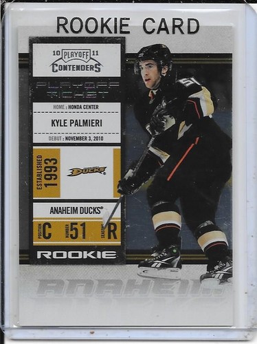 2010-11 Playoff Contenders Kyle Palmieri Playoff Ticket Rookie # 117 #d/100