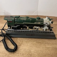 VTG TELEMANIA CRESCENT TRAIN 1925 PUSH BUTTON TELEPHONE COLLECTIBLE 1998