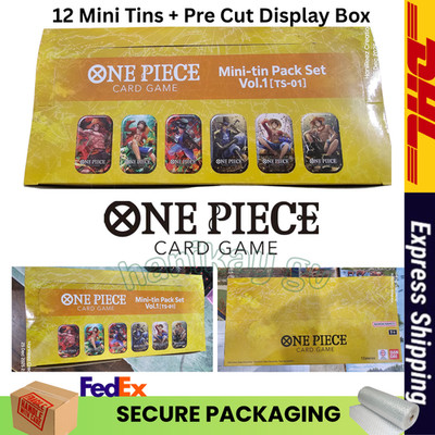 TS01 One Piece Card Game [12 Mini Tins] Vol. 1 TS-01 Japanese Bandai TCG Neu