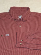 Tyndale Gingham FR Mens Shirt XXL Flame Resistant Work Button Up HRC-2 Red