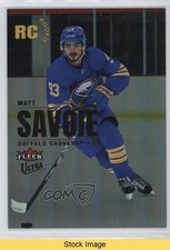 2023-24 Fleer Ultra Rookies Rainbow Foilboard Matthew Savoie Matt #228 READ 2v8