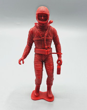 Vintage 1960s Marx MPC Plastic Space Man Astronaut Toy Figure Red