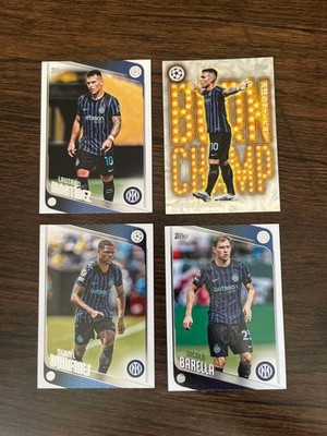 Topps Japan 2025/26 Inter Soccer Card Set Lautaro Denzel Barella 4-Pack