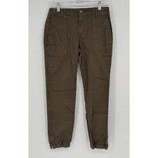 Vince Utility Cargo Pants Women's Size 28 Dark Willow Ankle Zip Mid Rise