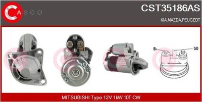 Casco CST35186AS ANLASSER STARTER für KIA MAZDA PEUGEOT